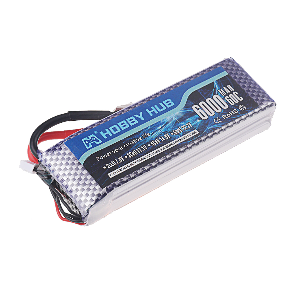 2S 3S 4S 6S 7.4V 11.1V 14.8V 2 - огляд і ціна 4S Lipo Battery 14.8V 6000Mah