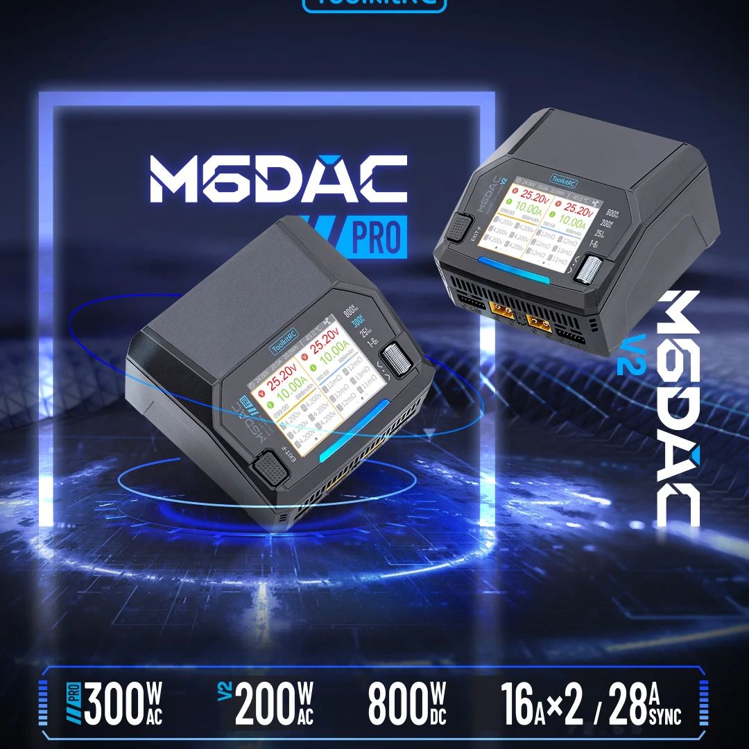 ToolkitRC M6DAC PRO M6DAC V2 D - огляд і ціна Toolkitrc M6Dac Smart Charger