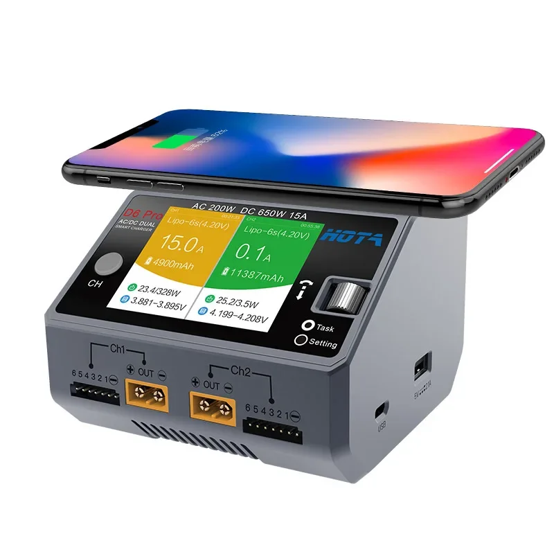 HOTA D6 Pro 650W Dual Channel  - огляд і ціна Hota D6 Pro Dual Lipo Charger